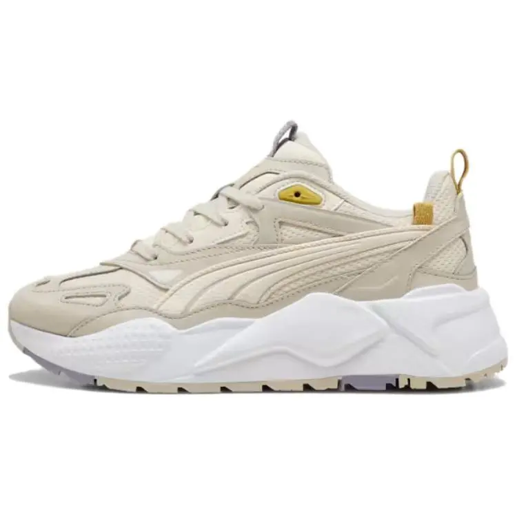 PUMA Slip Resistant Abrasion Resistant Low top Casual Running Shoes Women's Ecru