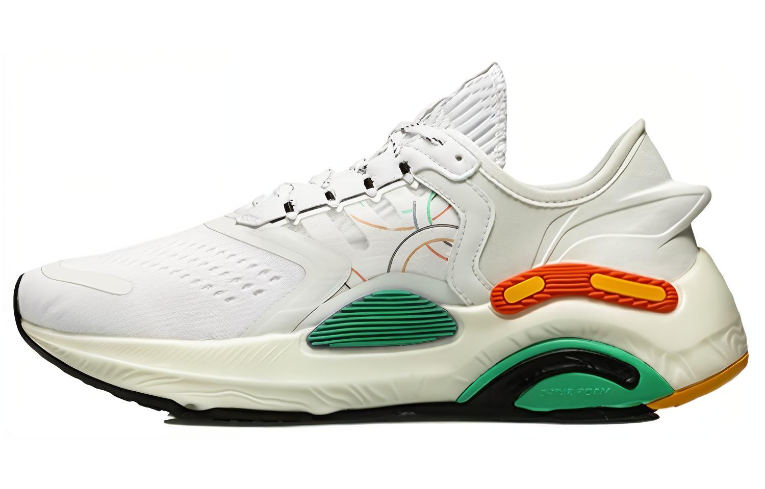 Li Ning Arashi Plus Slip Resistant And Breathable Low top Running Shoes Men’s White Multicolor