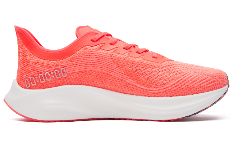 Erke Marathon Breathable And Lightweight Low top Running Shoes Men’s Neon Magenta True White