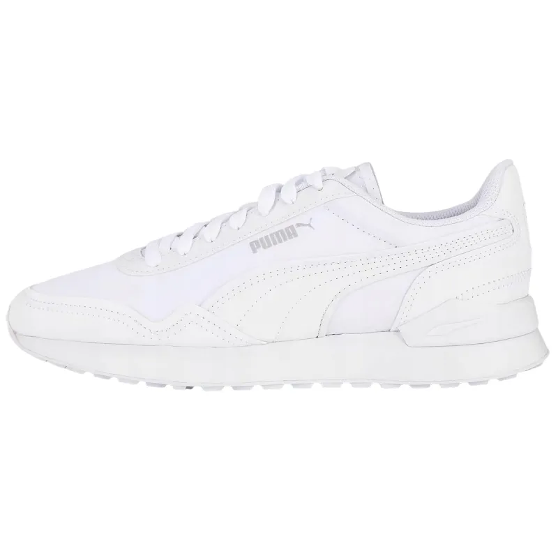 PUMA Dista Runner Slip Resistant Abrasion Resistant Low top Casual Running Shoes Men's White