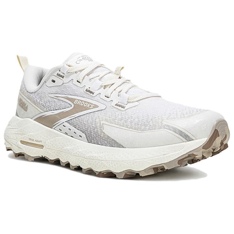 Brooks Cascadia18 Comfortable Slip Resistant Abrasion Resistant Low top Running Shoes Women’s Coconut Milk White