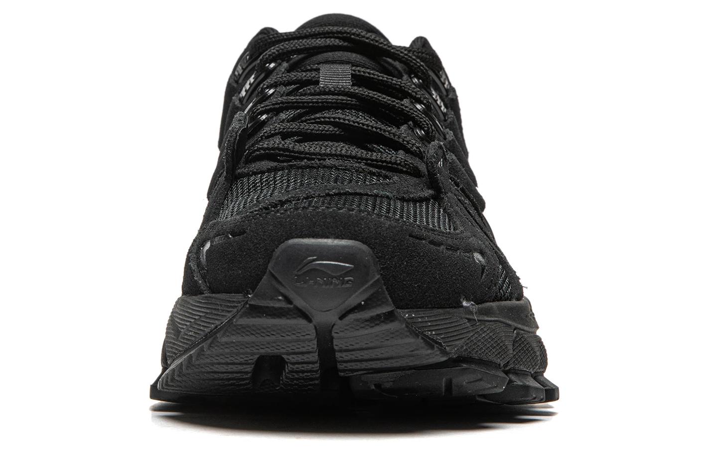 Li Ning Abrasion Resistant Breathable Low top Running Shoes Women’s Black
