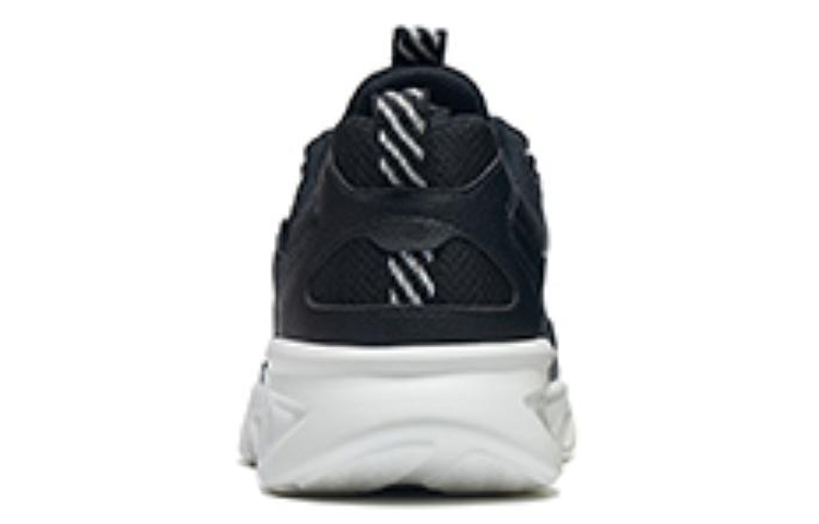 XTEP Cushioning Slip Resistant Abrasion Resistant Low top Running Shoes Men’s Black White