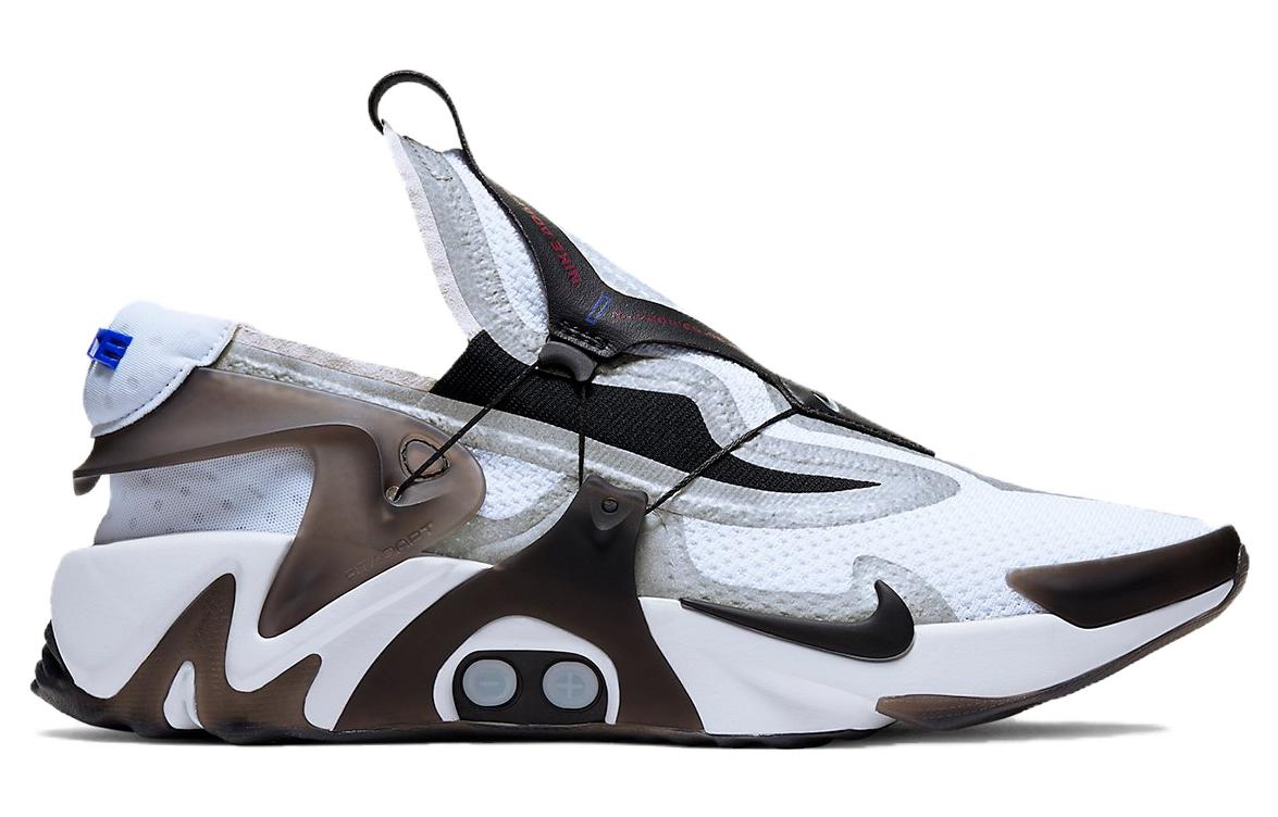 Мужские кроссовки Nike Hyper Adapt (бело-черные) — фото 2