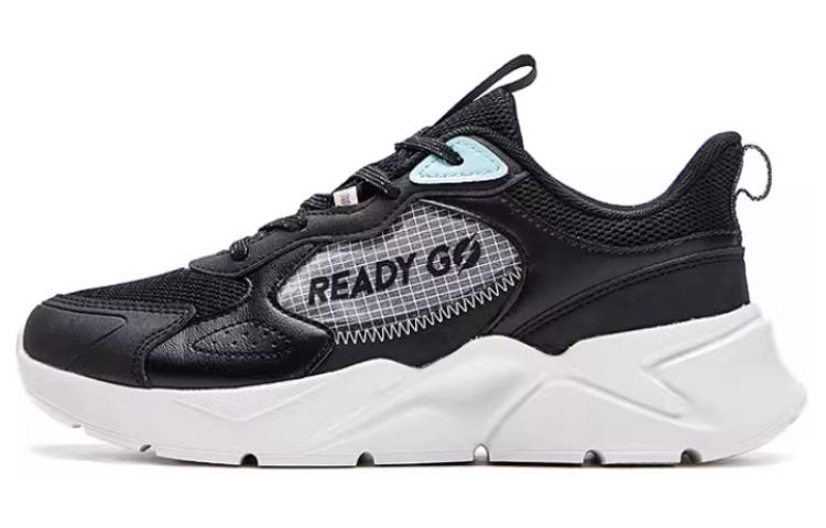 QIAODAN Slip Resistant Abrasion Resistant Low top Casual Running Shoes Women’s Black Blue
