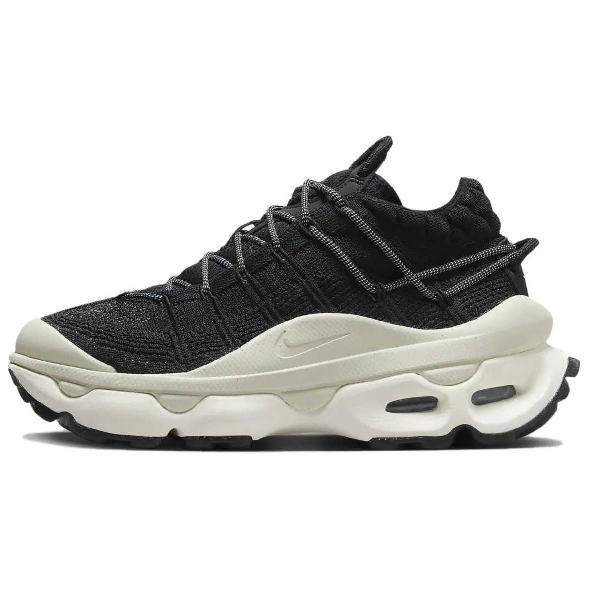 Nike Air Max Flyknit Venture Low top Casual Shoes Women's Black White