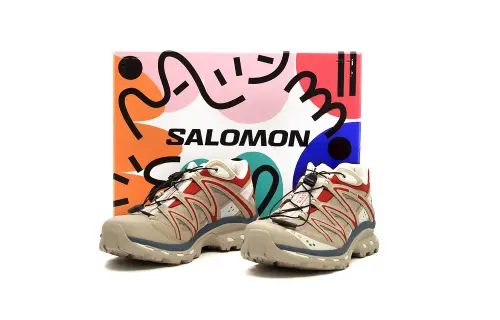SALOMON XT Quest Cushioning Abrasion Resistant Breathable Low top Running Shoes Unisex Beige Umber