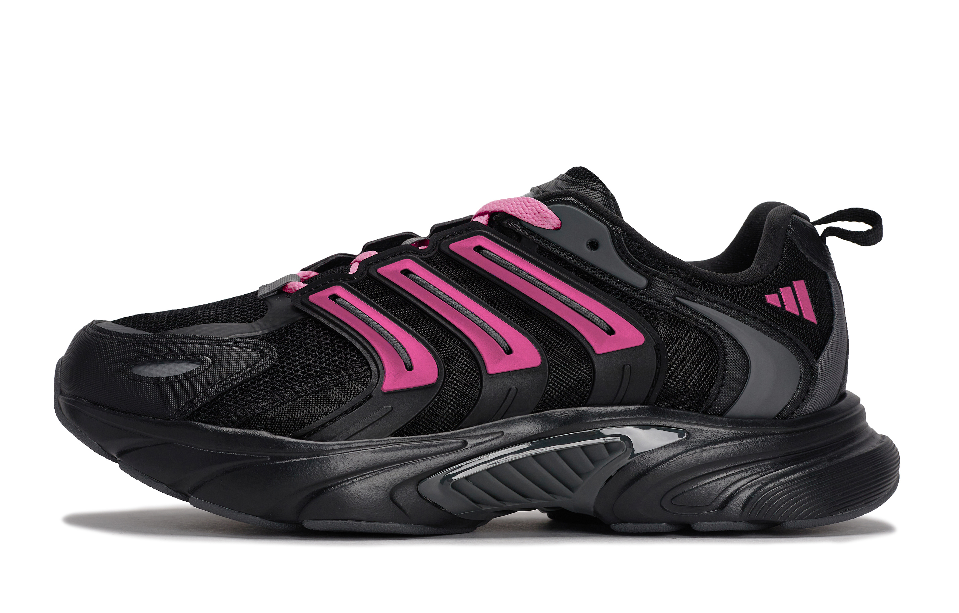 Adidas CLIMACOOL BOUNCE Slip Resistant Abrasion Resistant Low top Running Shoes Unisex Black Rose Red