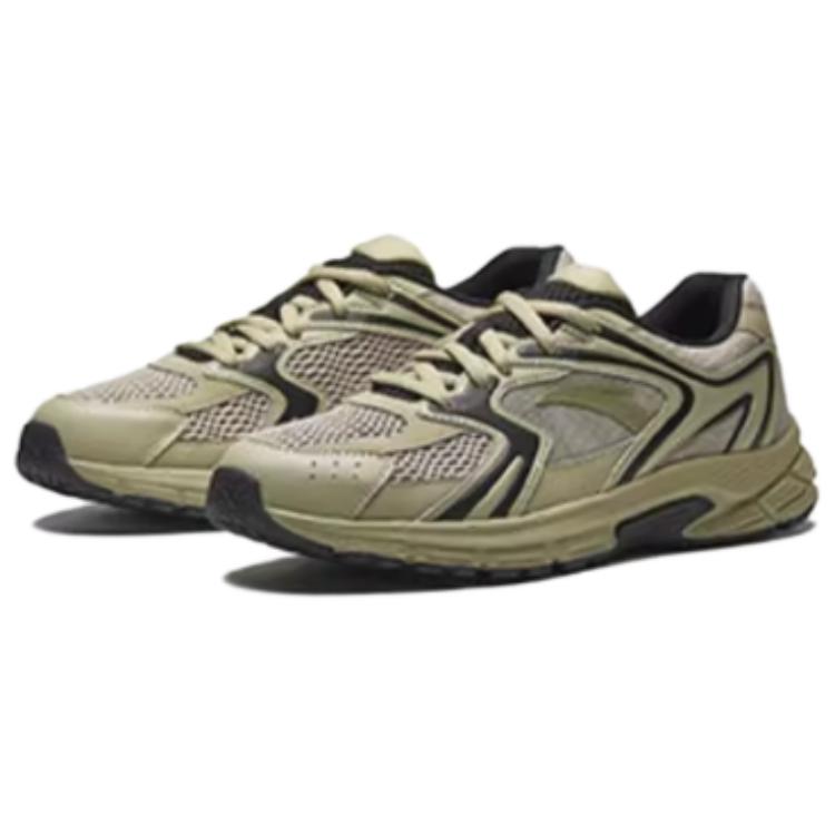 Anta Cushioning, Wear Resistant Low top Casual Running Shoes Men’s Cyan Smoke Dust Basic Black