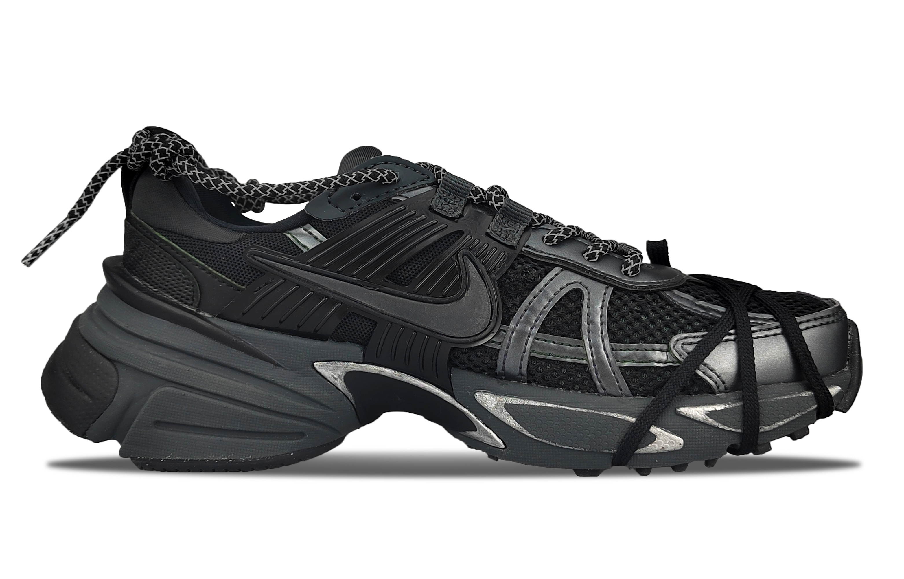 Nike V2K Run Low top Casual Running Shoes Women’s Silver Black