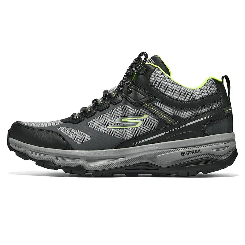 Skechers Cushioning Rebound Low top Running Shoes Men's Gray Black
