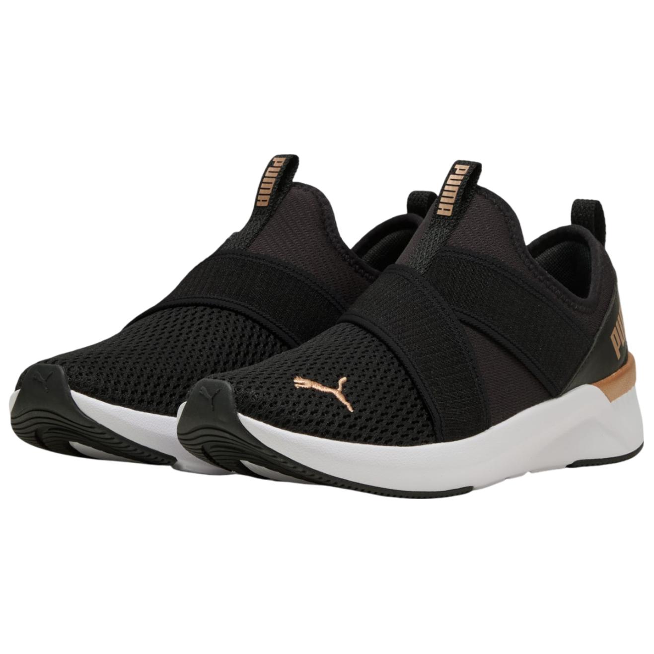 PUMA Softride Harli Cushioning Slip Resistant Low top Training Running Shoes Women’s Black