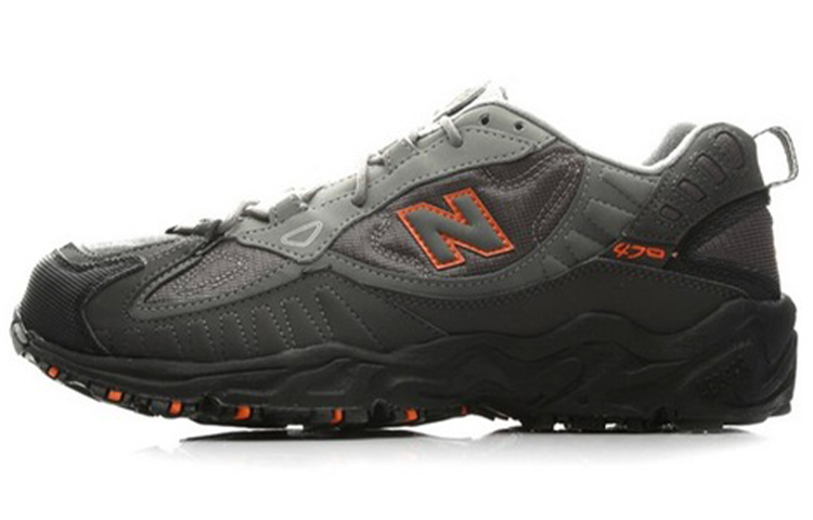 New Balance Lightweight Fabric Low top Running Shoes Men's Gray Black
