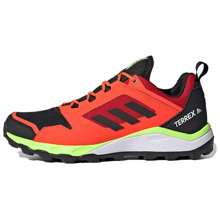 Adidas Terrex Agravic Running Shoes Men's Low Top Black/Orange/Green/White