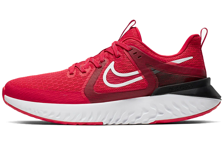 Nike Legend React 2 comfortable, exquisite, non-slip, wear-resistant and lightweight, low-cut marathon running shoes, same style for men and women, university red