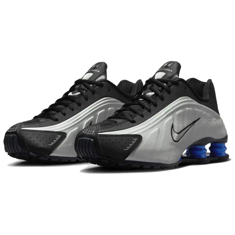 Nike Shox R4 Metallic Silver Black Racer Blue Women’s