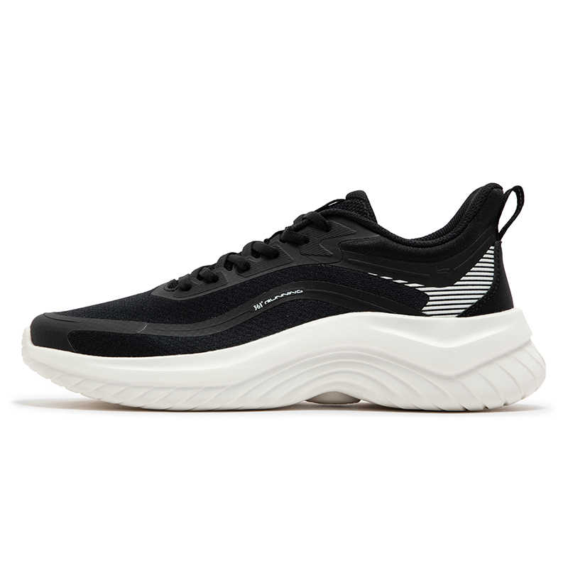 361° Abrasion Resistant Slip Resistant Low top Casual Running Shoes Men’s Black White