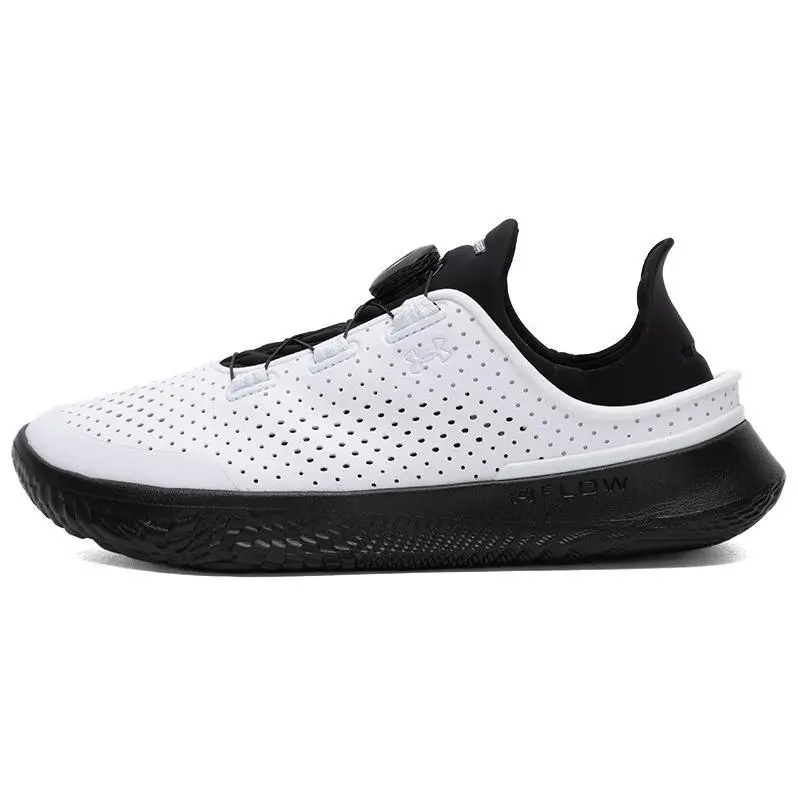 Under Armour Ua Flow Slipspeed Abrasion Resistant Low top Running Shoes Unisex White Black