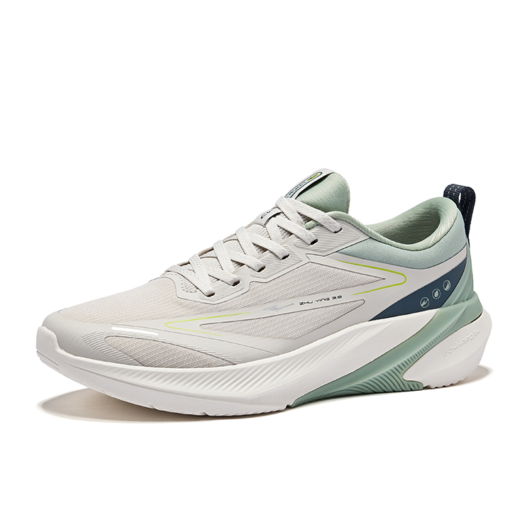 Erke Cushioning Rebound Low top City Commuting Running Shoes Men’s Wild Gray Emerald Wave