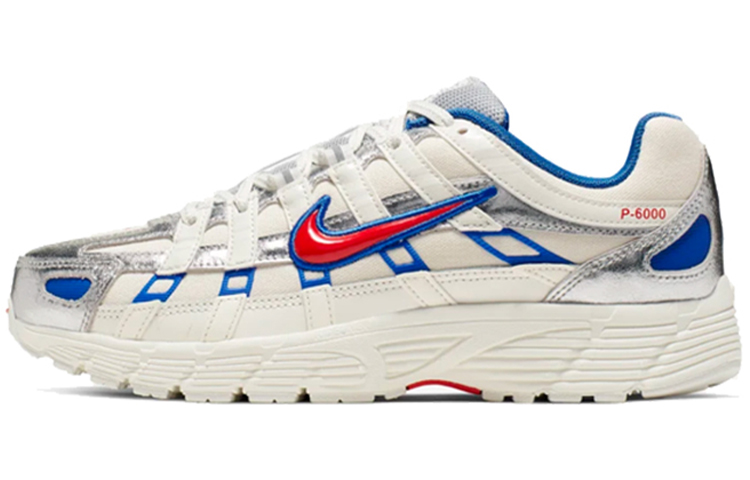 Nike P-6000 Dream Space Trendy Sports Anti-Slip Lightweight Low-top Running Shoes Women's White Blue