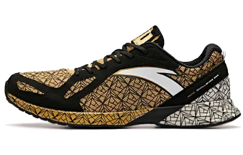 Anta C202 Cushioning Lightweight Breathable Low top Running Shoes Men's White Gold