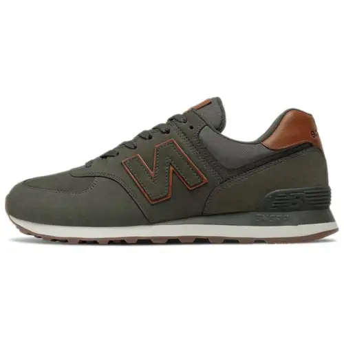 New Balance 574 Series Wear resistant Non Slip Retro Green