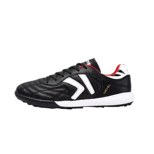KELME TF Turf Artificial Turf Slip Resistant Abrasion Resistant Soccer Shoes Men's Black White