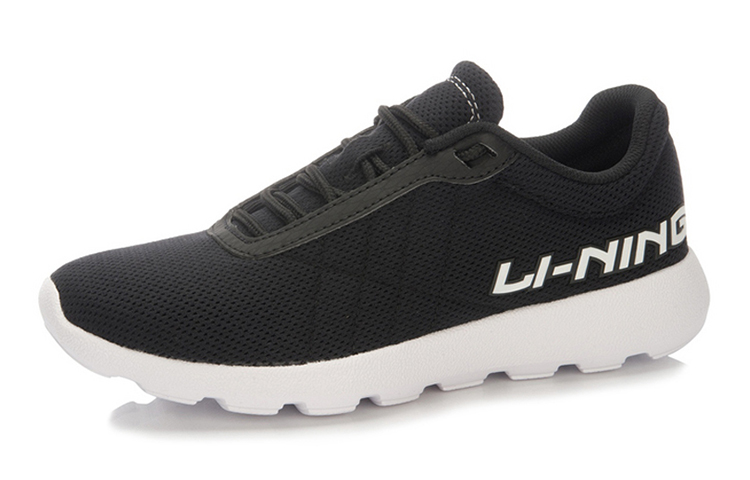 Li Ning Comfortable Fabric Cushioning Slip Resistant Abrasion Resistant Breathable Lightweight Low top Running Shoes