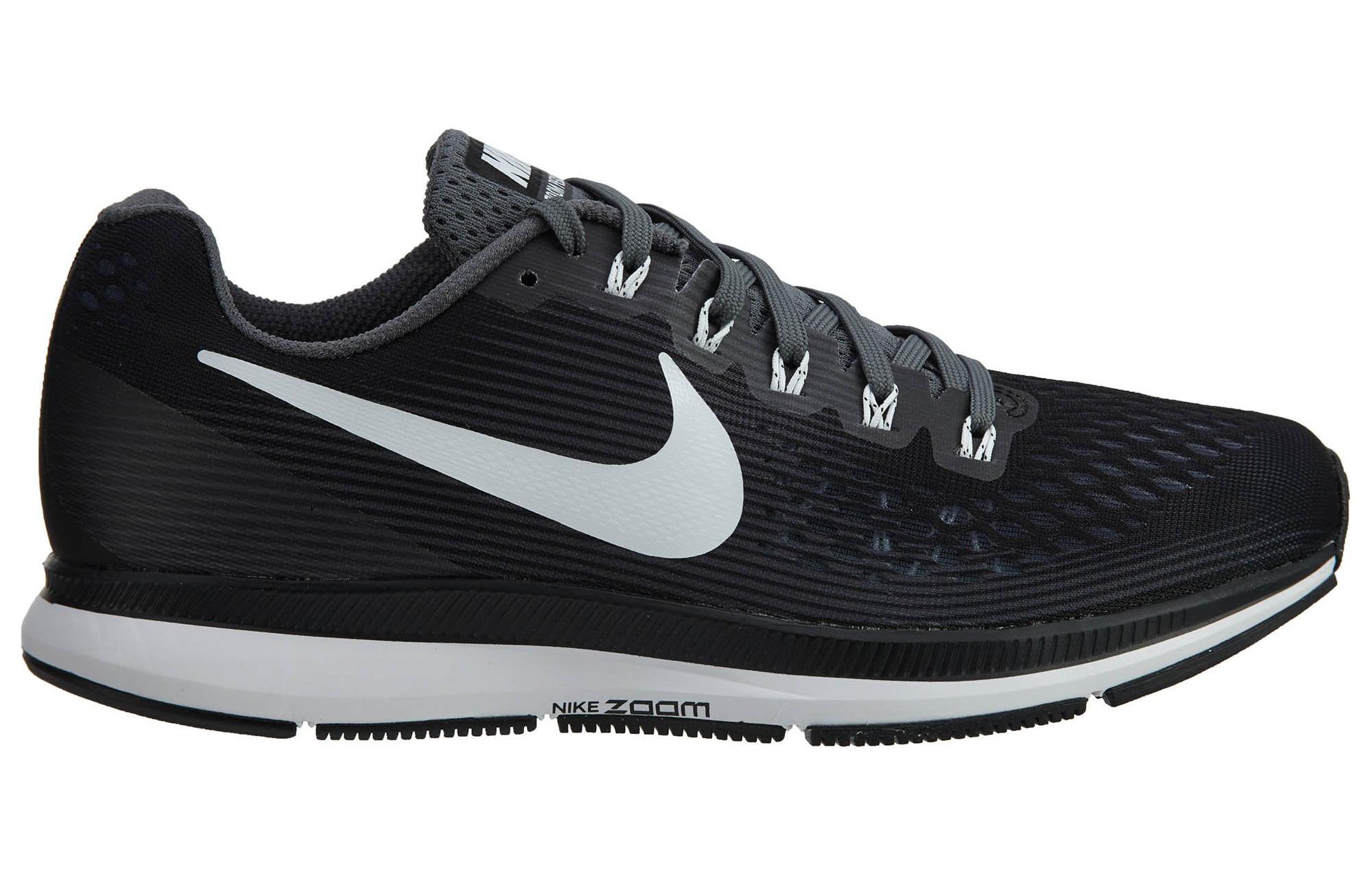 Мужские кроссовки Nike Pegasus 34 Air Zoom (серые с белым) — Серый / белый — фото 2