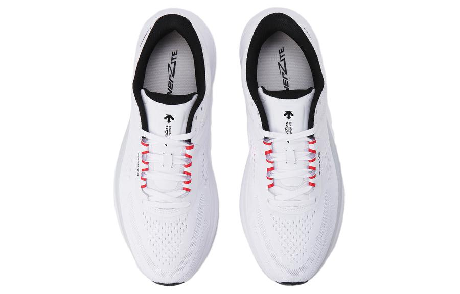 DESCENTE ENERZITE SUPER V3 TPU Cushioning Slip Resistant Low top Sports Running Shoes Unisex Pearl White