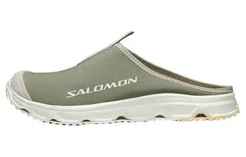 SALOMON RX Slide 3.0 Athleisure Abrasion Resistant Slip Resistant Closed Toe Slippers Unisex Green