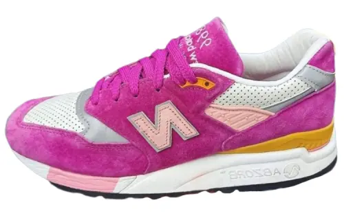 CONCEPTS x New Balance NB 998 Cushioning Low top Running Shoes Men's Pink