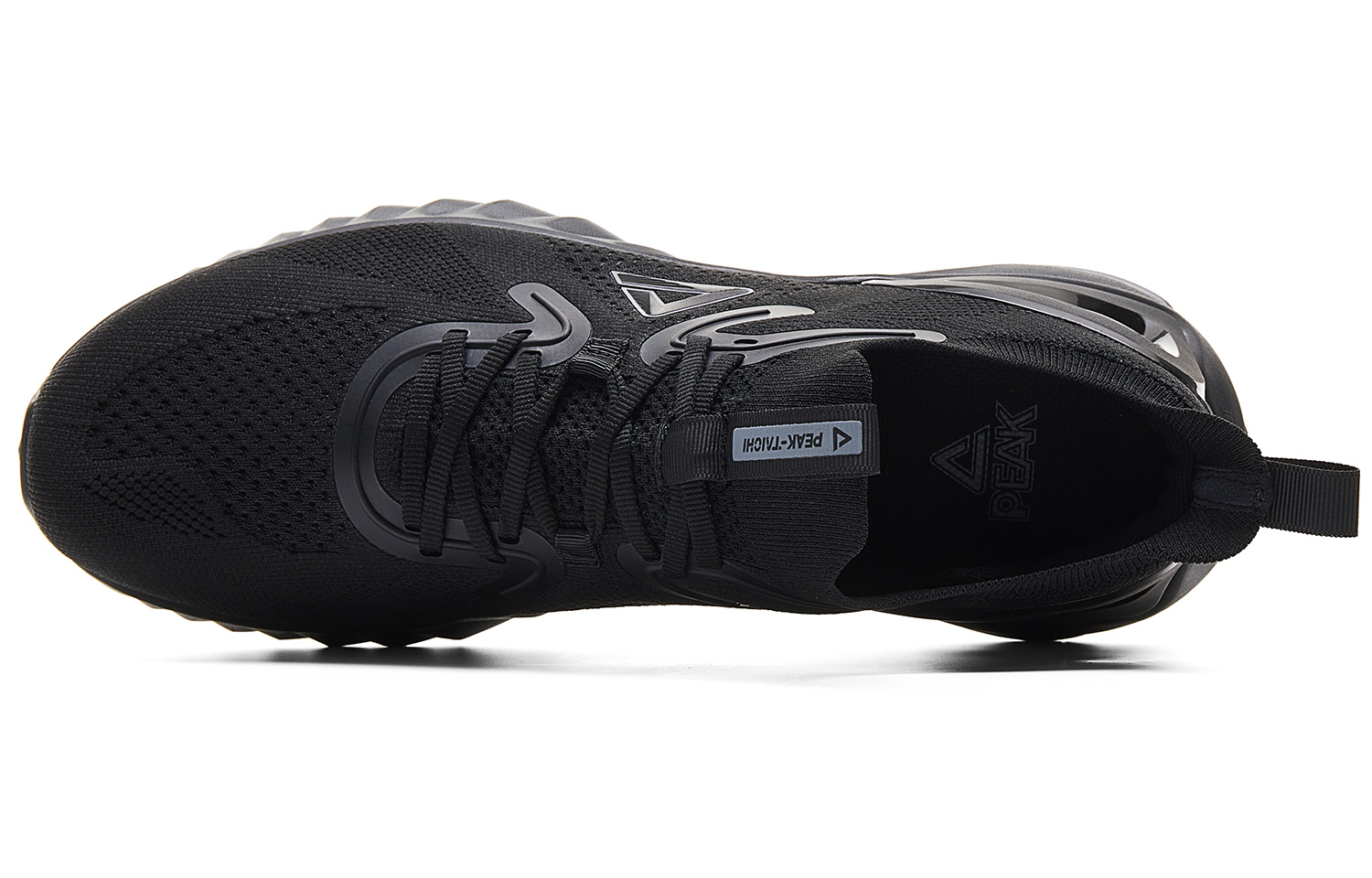 PEAK Taichi 1.0 Plus Slip Resistant Abrasion Resistant Low top Casual City Commuting Running Shoes Men’s All Black