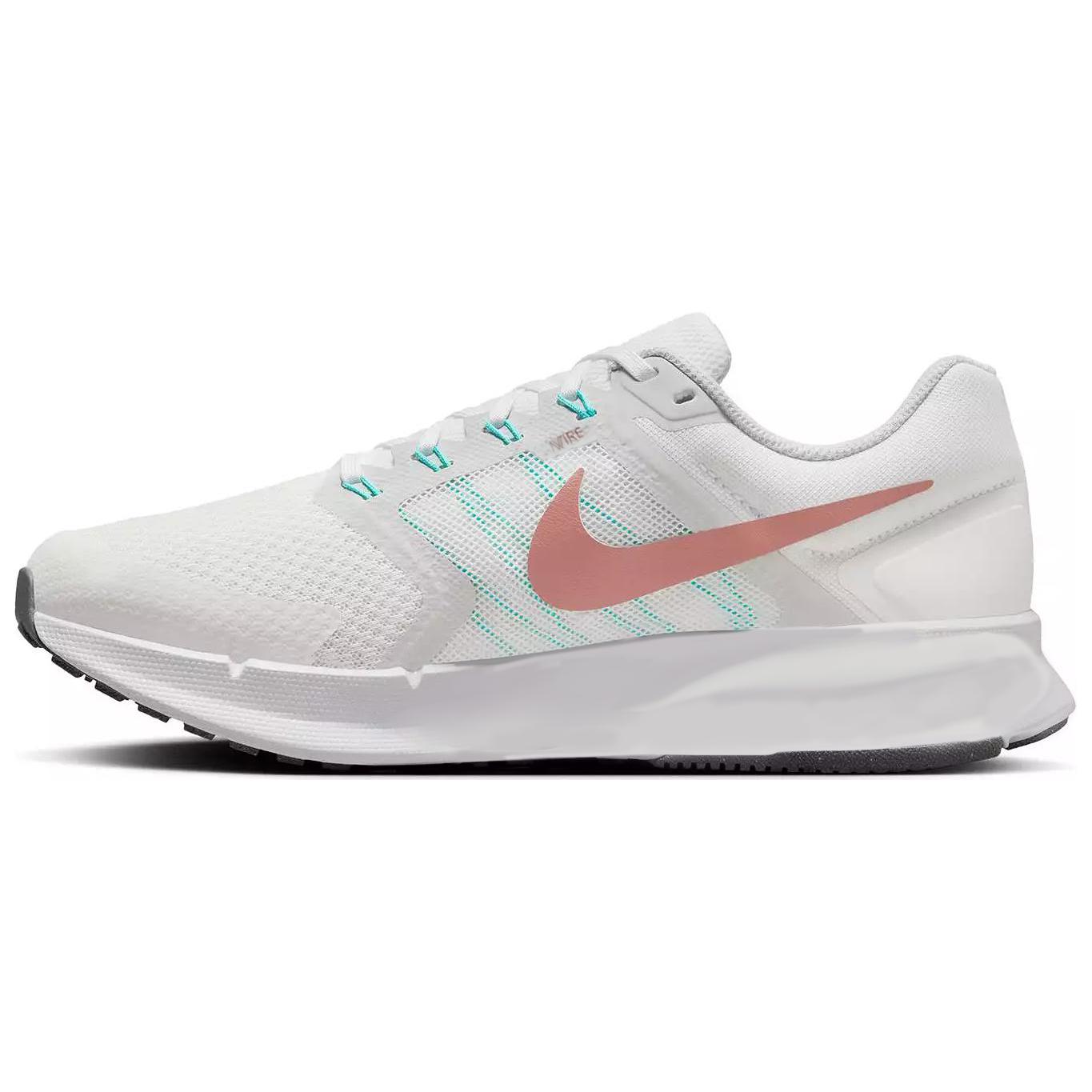 Nike Run Swift 3 Mesh, Textile Cushioning Abrasion Resistant Breathable Low top Casual Running Shoes Women’s White Gray