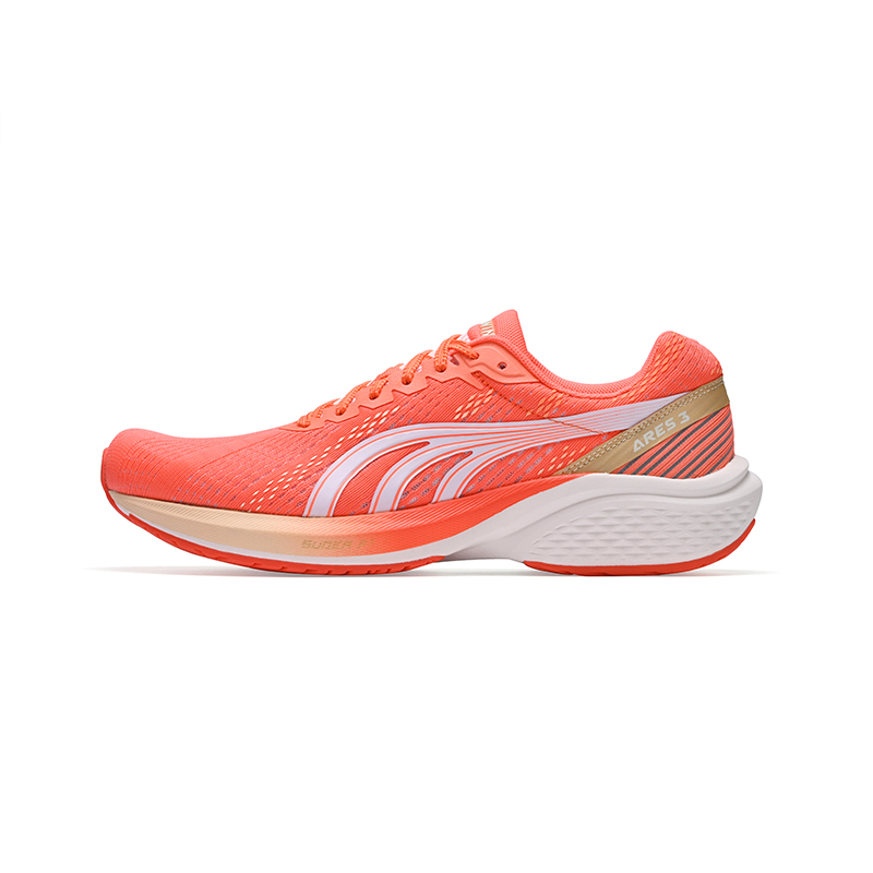 DO WIN Warrior 3 Mesh Cushioning Coverage Support Low top Marathon Running Shoes Unisex Peach Pink