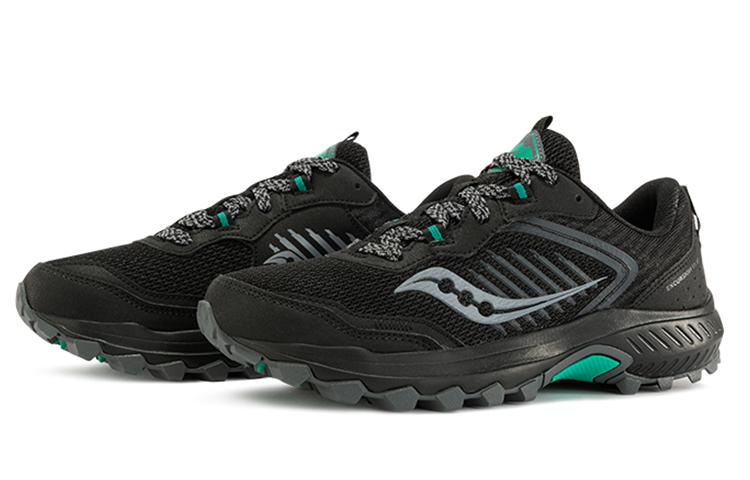 Saucony Excursion Running Shoes Women’s Low Top Black/Blue