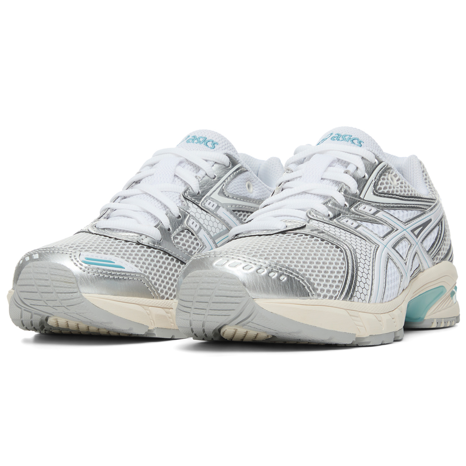 ASICS GEL DS TRAINER 14 Cushioning, Wear Resistant Low top Casual City Commuting Running Shoes Unisex White Silver Blue