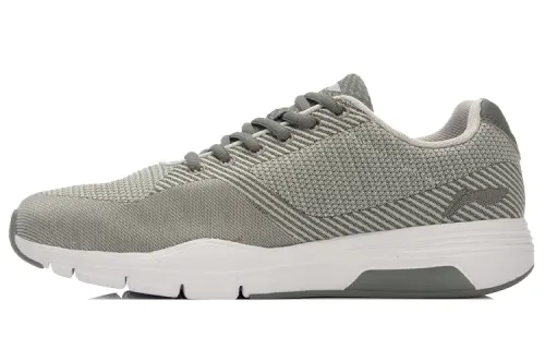 Li Ning Retro Walker M Low top Running Shoes Unisex Gray White