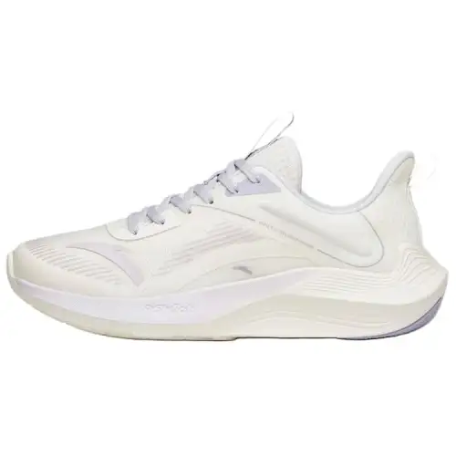Anta Stinger 2 Cushioning Breathable Low top Sprint Running Shoes Women's White Purple