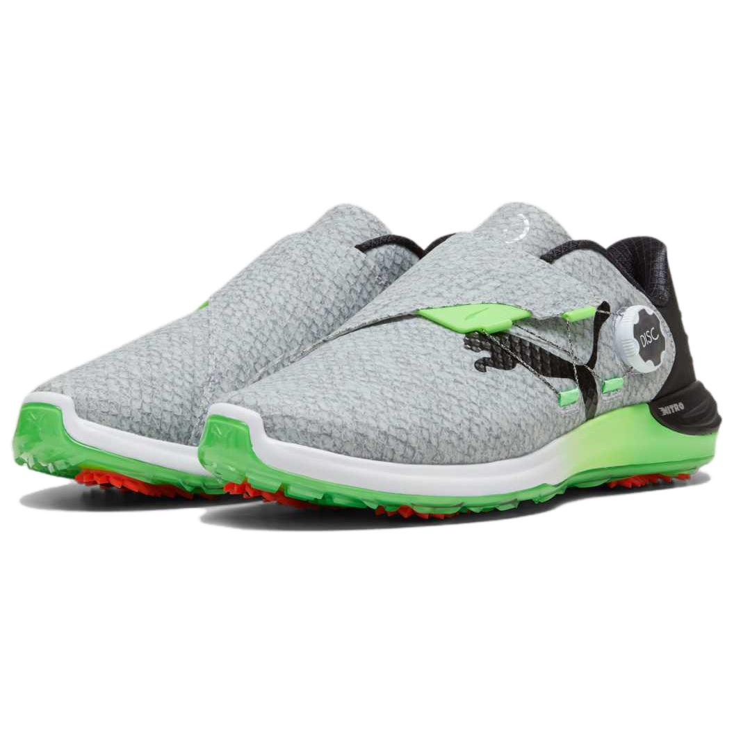 PUMA Abrasion Resistant Low top Golf Shoes Men’s Gray Black Green