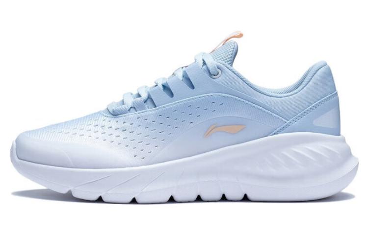 Li Ning EazGo Easy Adaptability Abrasion Resistant Breathable Low top Running Shoes Women's Blue White