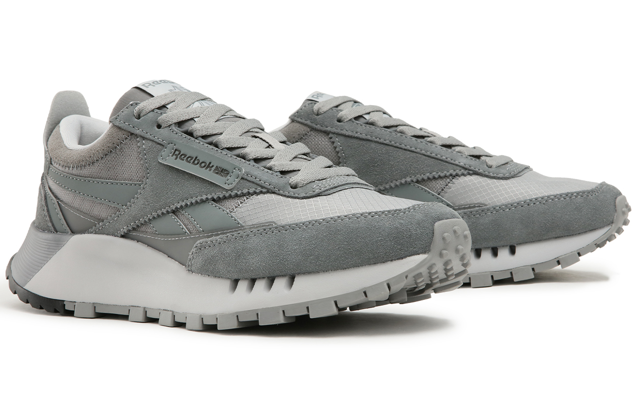 Reebok CL LEGACY W+ Abrasion Resistant Height Increasing Low top Running Shoes Unisex Glacier Gray