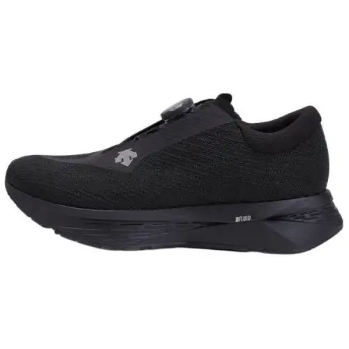 DESCENTE Enerzite Fabric Cushioning Slip Resistant Abrasion Resistant Breathable Low top Running Shoes Women's Black