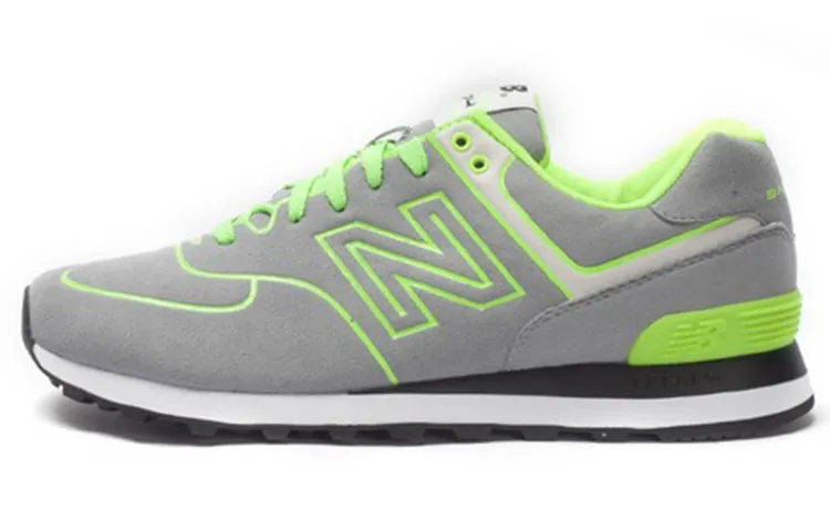 New Balance 574 Neon Lights Sneakers Grey/Green
