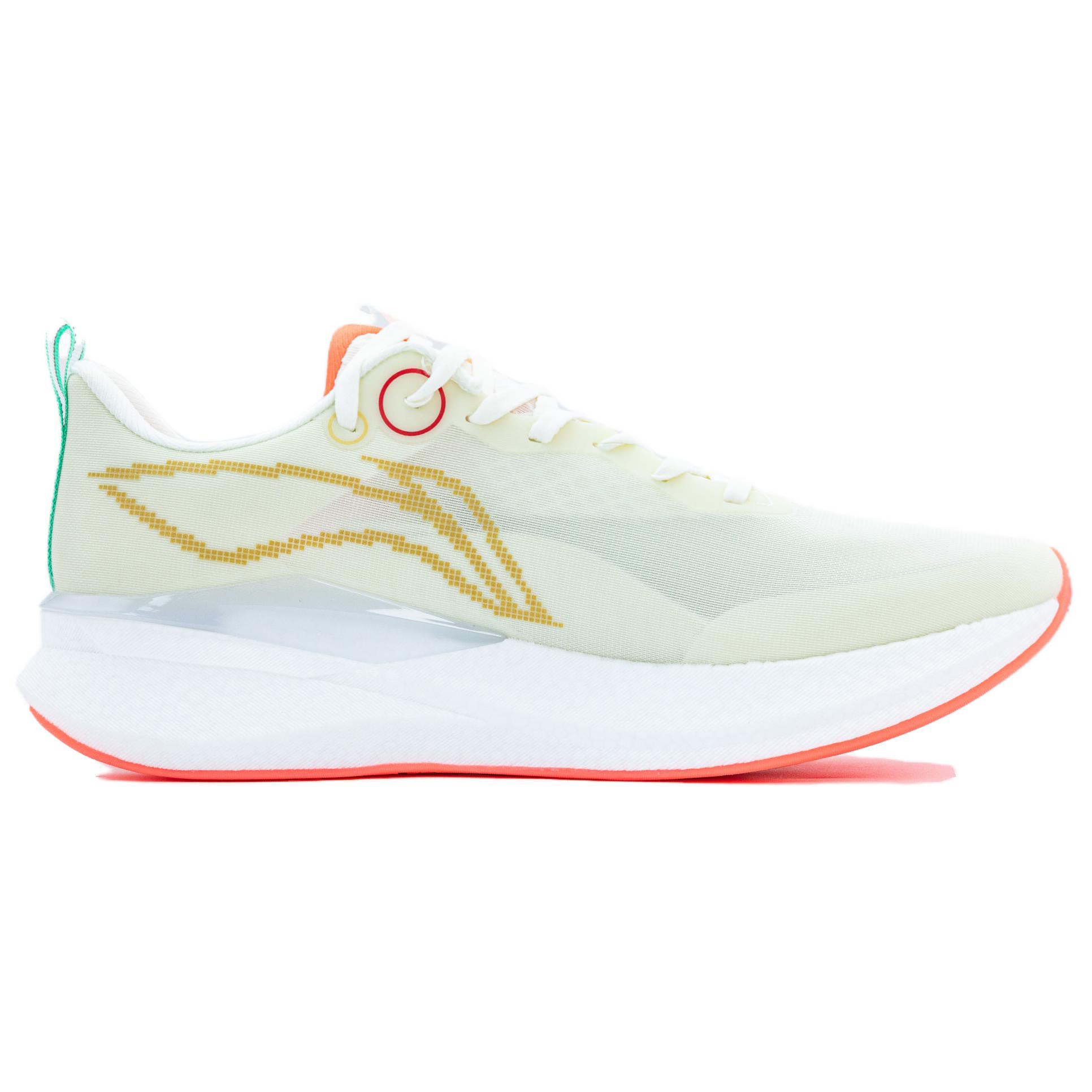Li Ning Red Hare 8PRO Slip Resistant Abrasion Resistant Low top Marathon Running Shoes Unisex White Red Yellow