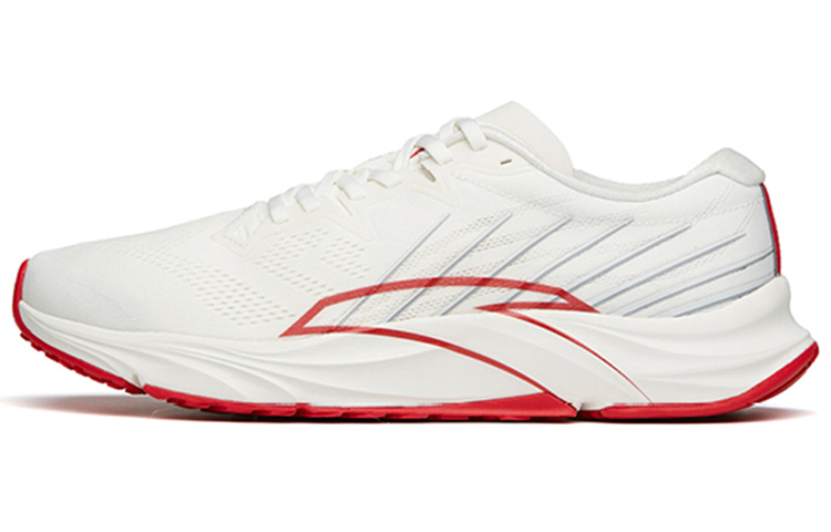 Anta Asphalt Road Dominator 1.0 Abrasion Resistant Breathable Low top Running Shoes Men's White Red