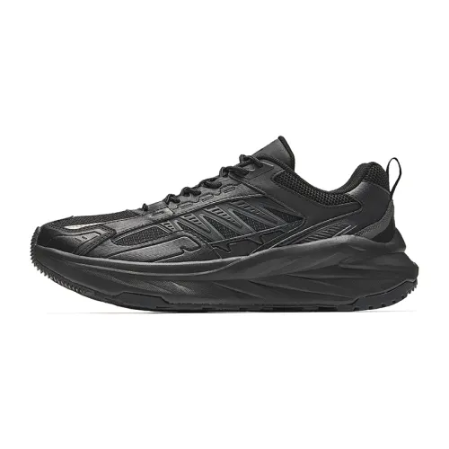 Anta Running Collection Slip Resistant Abrasion Resistant Low top Casual Running Shoes Men's Black