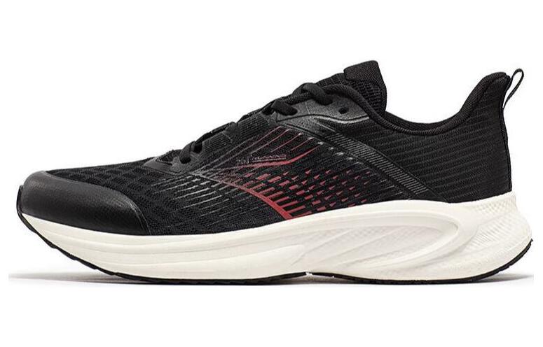 361° Cushioning Slip Resistant Abrasion Resistant Low top Running Shoes Men’s Black Red