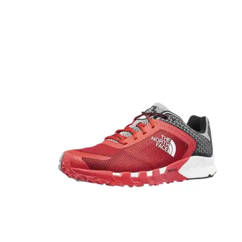 THE NORTH FACE Slip Resistant Low top Running Shoes Men's Red