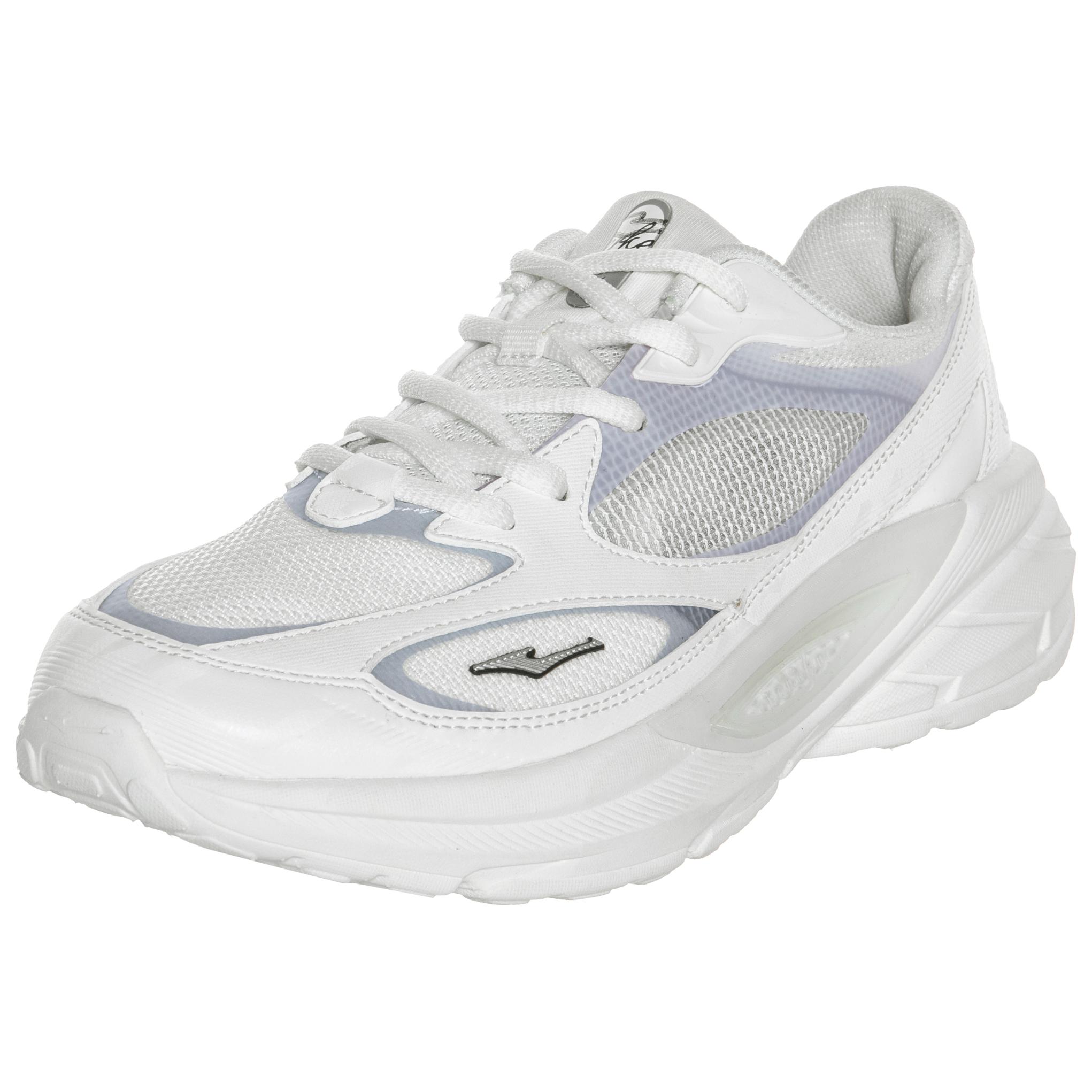 Erke Cushioning, Wear Resistant Low top Running Shoes Women’s White Silver
